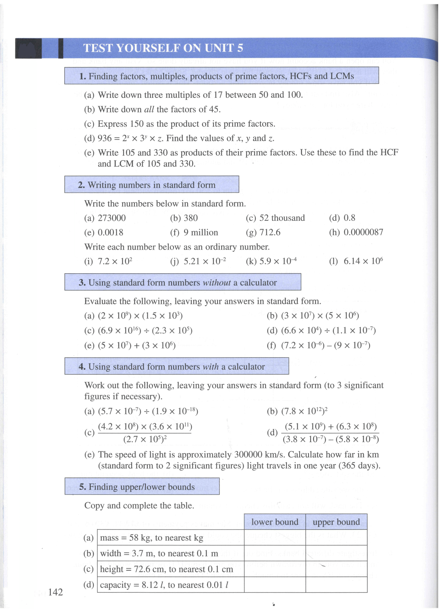 Essential Mathematics for GCSE - Higher